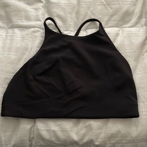 Lululemon flow Y long line cross front size 8